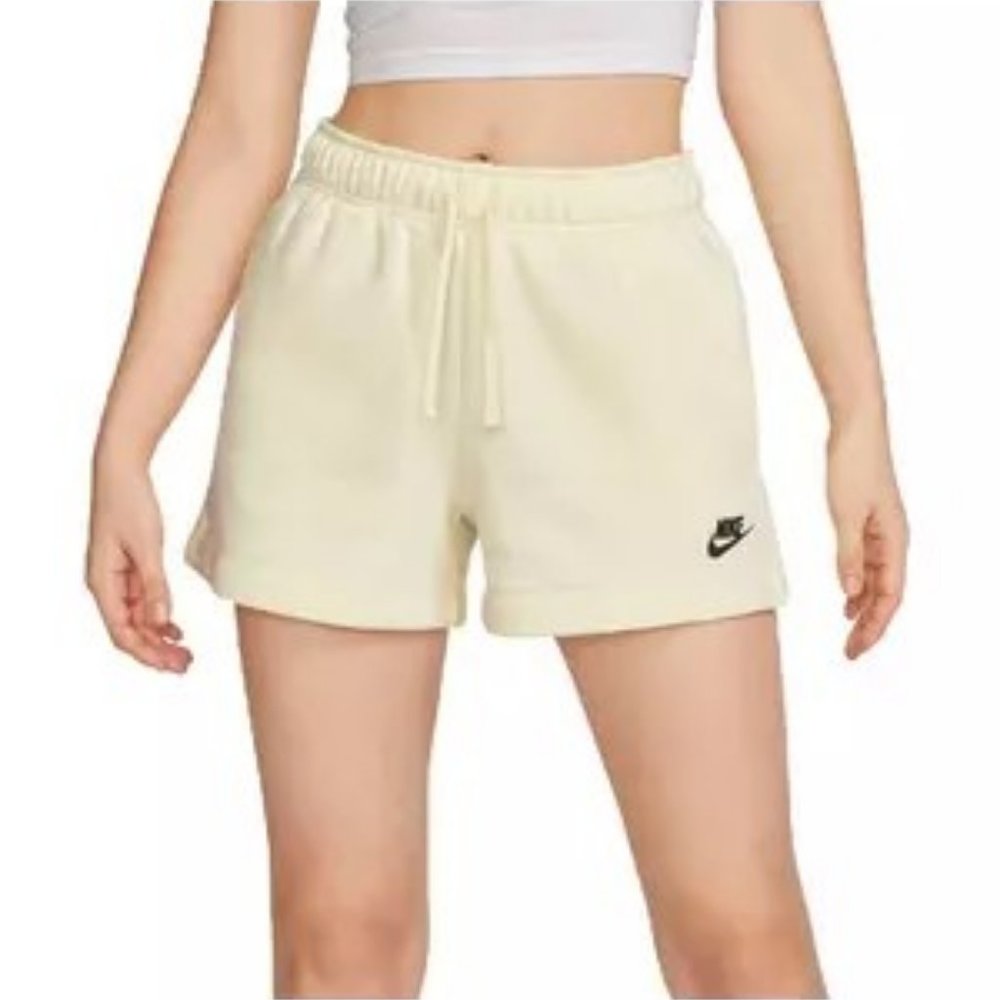 Nike Pull On Terry Shorts - Light Yellow